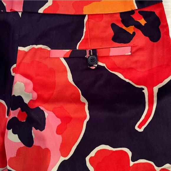 NEW The Limited Drew Fit Low Rise Watercolor Poppy Print Cotton Shorts Sz 2 NWT - Picture 12 of 15